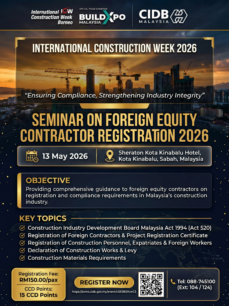 Foreign Equity Contractor Registration Seminar poster